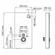 Пристенный модуль системы инсталляции для унитазов WasserKRAFT Naab 86TLT.040.PE.BL чёрный