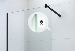 Душевая перегородка Berges Sky Black 90см чёрный матовый 064009