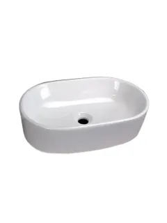 Накладная раковина Milleau Nuage MU0055Z-GW глянцевая белая, овальная