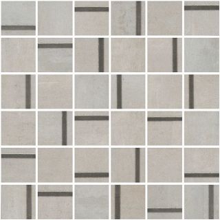 Декор Kerama Marazzi MM13130 Гварди 1 мозаичный серый светлый матовый обрезной 30x30x0,9 из 36 частей 4.8x4.8