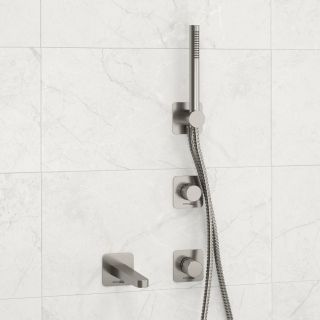 Встраиваемый комплект для ванны с лейкой и изливом WasserKRAFT Tauber A6451.296.298.275.100.276 никель