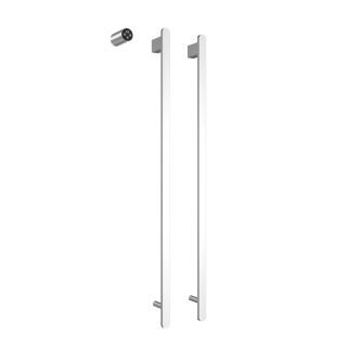 Полотенцесушитель электрический AQUAme AQM3132BN 45x100 см никель брашированный