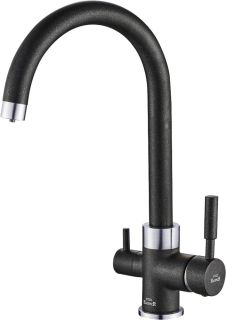 Смеситель для кухни ZORG Steel Hammer SH 713 BLACK CR Смеситель для кухни ZORG Steel Hammer SH 713 BLACK CR