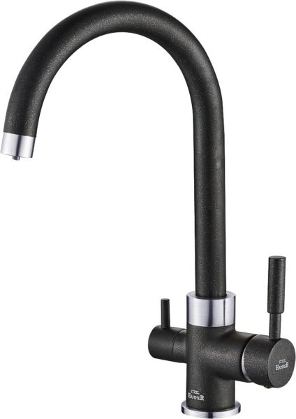 Смеситель для кухни ZORG Steel Hammer SH 713 BLACK CR