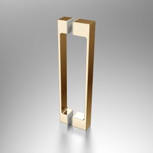 Душевая дверь Alpha VDP-3AL600CLG, брашированное золото, стекло прозрачное
