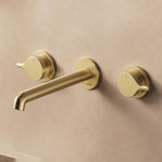 Смеситель для раковины WasserKRAFT Rhein 9945BG золото матовое