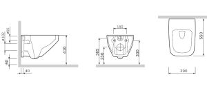 Унитаз подвесной Am.pm INSPIRE 2.0 C50A1700SC FlashClean