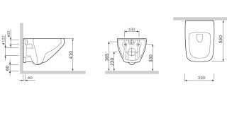 Унитаз подвесной Am.pm INSPIRE 2.0 C50A1700SC FlashClean Унитаз подвесной Am.pm INSPIRE 2.0 C50A1700SC FlashClean