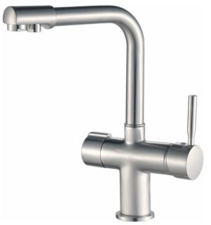 Смеситель для кухни Haiba HB70088-5 с подключением фильтра питьевой воды сатин Смеситель для кухни Haiba HB70088-5 с подключением фильтра питьевой воды сатин