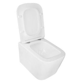 Унитаз подвесной Azario Delphi AZ-91343 безободковый торнадо белый