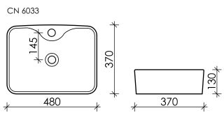 Раковина Ceramica Nova Element CN6033 48см белый Раковина Ceramica Nova Element CN6033 48см белый