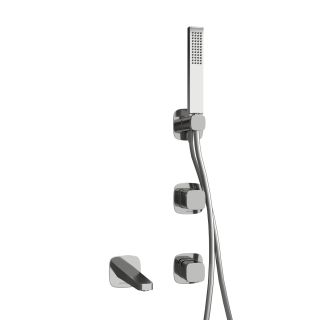 Встраиваемый комплект для ванны с лейкой и изливом WasserKRAFT Naab A8651.312.314.326.087.103 хром