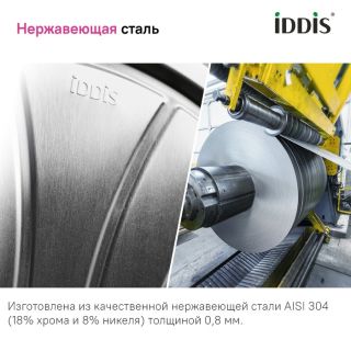 Кухонная мойка IDDIS Мейт (Mate) MAT44GMi77 45 см графит матовый