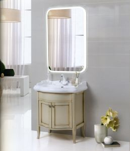 Зеркало с подсветкой Continent Glamour ЗЛП140 с сенсорным выключателем 60см
