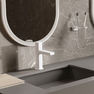 Смеситель для раковины WasserKRAFT Saale 9503 белый матовый