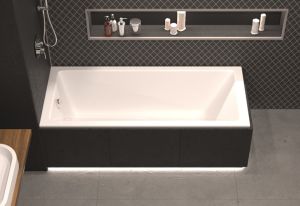 Акриловая ванна Whitecross Wave Slim 0111.130070.100 130x70см белый глянец
