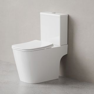 Унитаз-компакт Damixa Titan DX78C8601SC безободковый с сиденьем микролифт белый