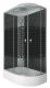 Душевая кабина Niagara NG-3524-14L BLACK 120x80см серебро/тонированное с узором