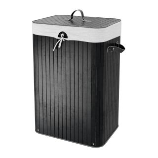 Корзина для белья WasserKRAFT Nuthe WB-910-L чёрный