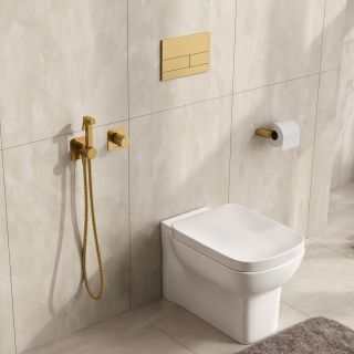 Гигиенический душ со смесителем WasserKRAFT A8251.285.237.213 тёмное золото матовое