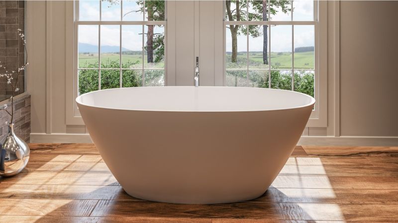 Ванна из искусственного камня Whitecross Onyx B 0205.160075.200 160x75см белый матовый