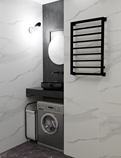 Полотенцесушитель электрический Indigo Crete DGC80-50BRRt 80x50 чёрный муар