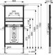 Tece Инсталляция для раковины, высота 1120 мм 9310000