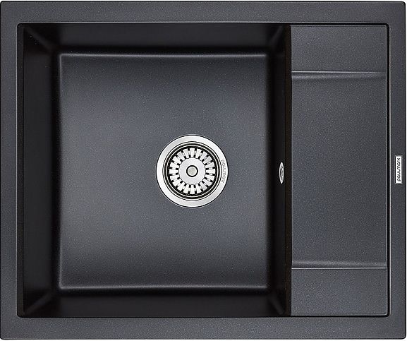 Мойка кухонная Paulmark Flugen PM216050-BLM чёрный металлик Мойка кухонная Paulmark Flugen PM216050-BLM чёрный металлик