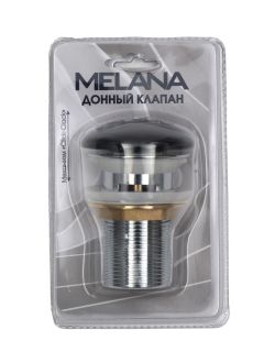Донный клапан Melana MLN-335300B с переливом чёрный Донный клапан Melana MLN-335300B с переливом чёрный