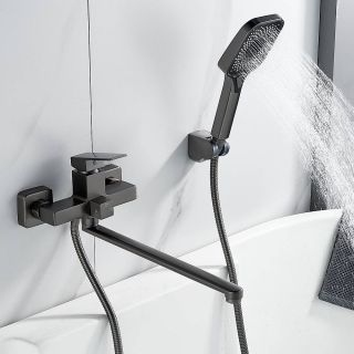 Смеситель для ванны Shevanik S9622T оружейная сталь Смеситель для ванны Shevanik S9622T оружейная сталь