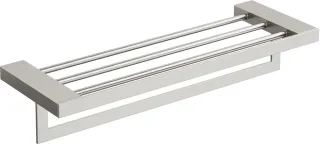 Полка для полотенец Boheme Qubic 10737-NB никель брашированный