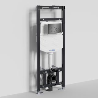 Система инсталляции для унитазов WasserKRAFT Alme 15TLT.010.ME.PB02 с кнопкой смыва