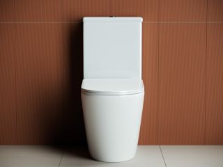 Напольная пристенная чаша унитаза Ceramicanova Ореол (Highlight) CN1802-B белый