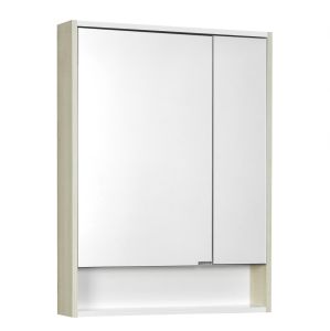 Зеркальный шкаф Акватон Рико 65см белый/ясень фабрик 1A215202RIB90