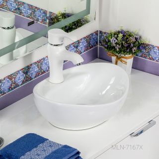 Накладная раковина Melana 7167X-805 41см белый Накладная раковина Melana 7167X-805 41см белый
