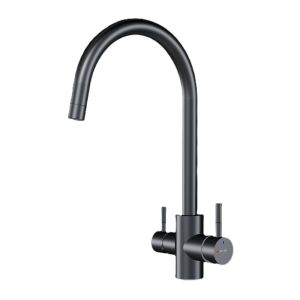 Смеситель для кухни Am.Pm X-Joy S F85B07722 с каналом для питьевой воды чёрный