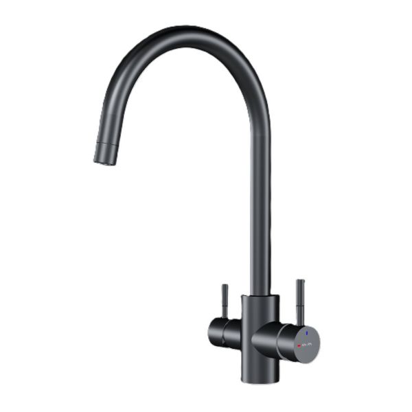 Смеситель для кухни Am.Pm X-Joy S F85B07722 с каналом для питьевой воды чёрный