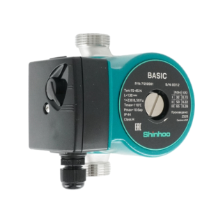 Насос, 71212001, SHINHOO, циркуляционный BASIC 15-4S N 130 1x230V c проточной частью из нержавеющей стали