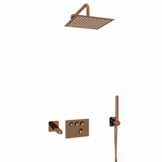 Душевой комплект WasserKRAFT Thermo A7758.338.329.290.292.291.311 T с термостатом розовое золото