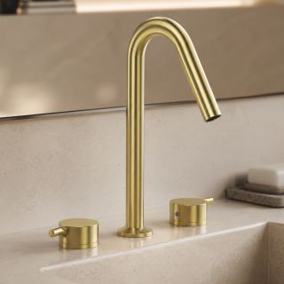 Смеситель для раковины WasserKRAFT Rhein 9935BG золото матовое