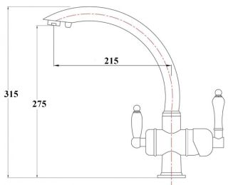 Смеситель для кухни ZORG Sanitary ZR 327 YF BR LIGHT (вывод с производства) Смеситель для кухни ZORG Sanitary ZR 327 YF BR LIGHT (вывод с производства)