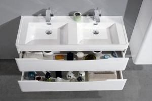 Тумба под раковину BelBagno подвесная 120x45см Bianco Lucido ANCONA-N-1200-2C-SO-2-BL