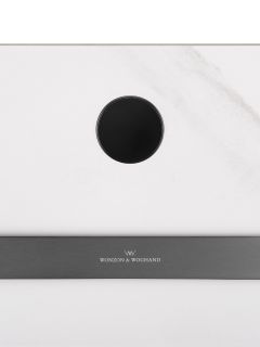 Полотенцесушитель электрический Wonzon & Woghand Stuttgart WW-A503-GM 42x80 см с каменной плитой белый мрамор/тёмный графит