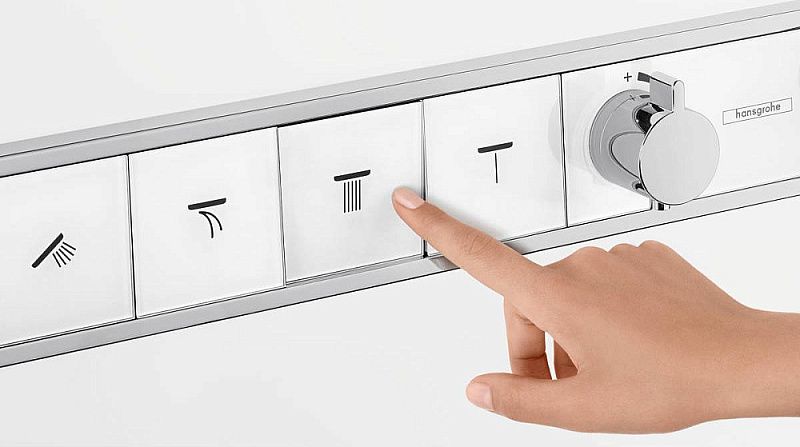 Смеситель для душа Hansgrohe RainSelect 15357400 хром Смеситель для душа Hansgrohe RainSelect 15357400 хром