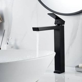 Смеситель для раковины Rose R1811H-1 чёрный матовый Смеситель для раковины Rose R1811H-1 чёрный матовый