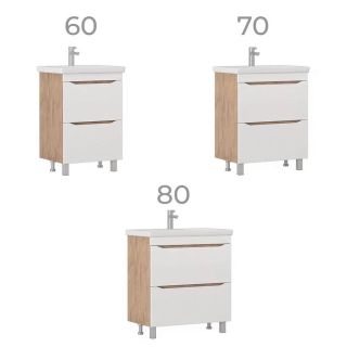 Тумба под раковину напольная Vigo Grani 202 70 см дуб золотой