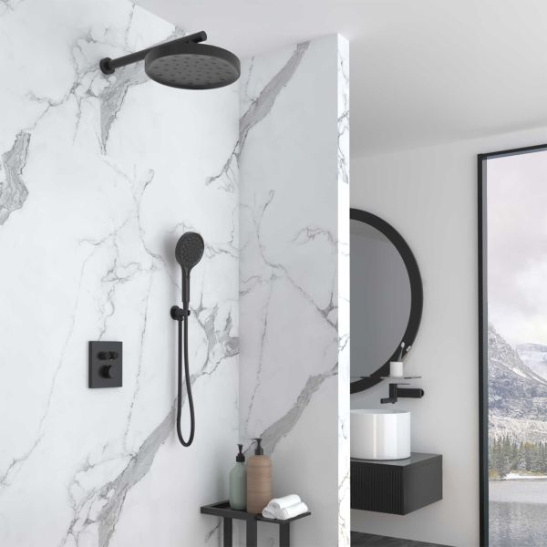 Душевой комплект Vincea Inspire VSFW-3I21MT2MB встраиваемый, термостатический, двухрежимный, черный3I21MT2MB Душевой комплект Vincea Inspire VSFW-3I21MT2MB встраиваемый, термостатический, двухрежимный, черный3I21MT2MB