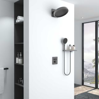 Душевой комплект Vincea Inspire VSFW-3I21MT3RGM встраиваемый, термостатический, двухрежимный, вороненая сталь Душевой комплект Vincea Inspire VSFW-3I21MT3RGM встраиваемый, термостатический, двухрежимный, вороненая сталь