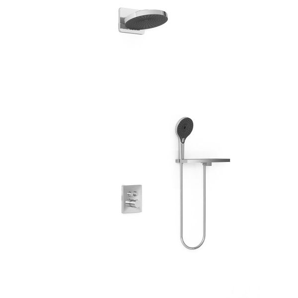 Душевой комплект Vincea  Inspire VSFW-3I21T1RCH встраиваемый, термостатический, двухрежимный, хром