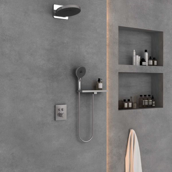 Душевой комплект Vincea  Inspire VSFW-3I21T1RCH встраиваемый, термостатический, двухрежимный, хром